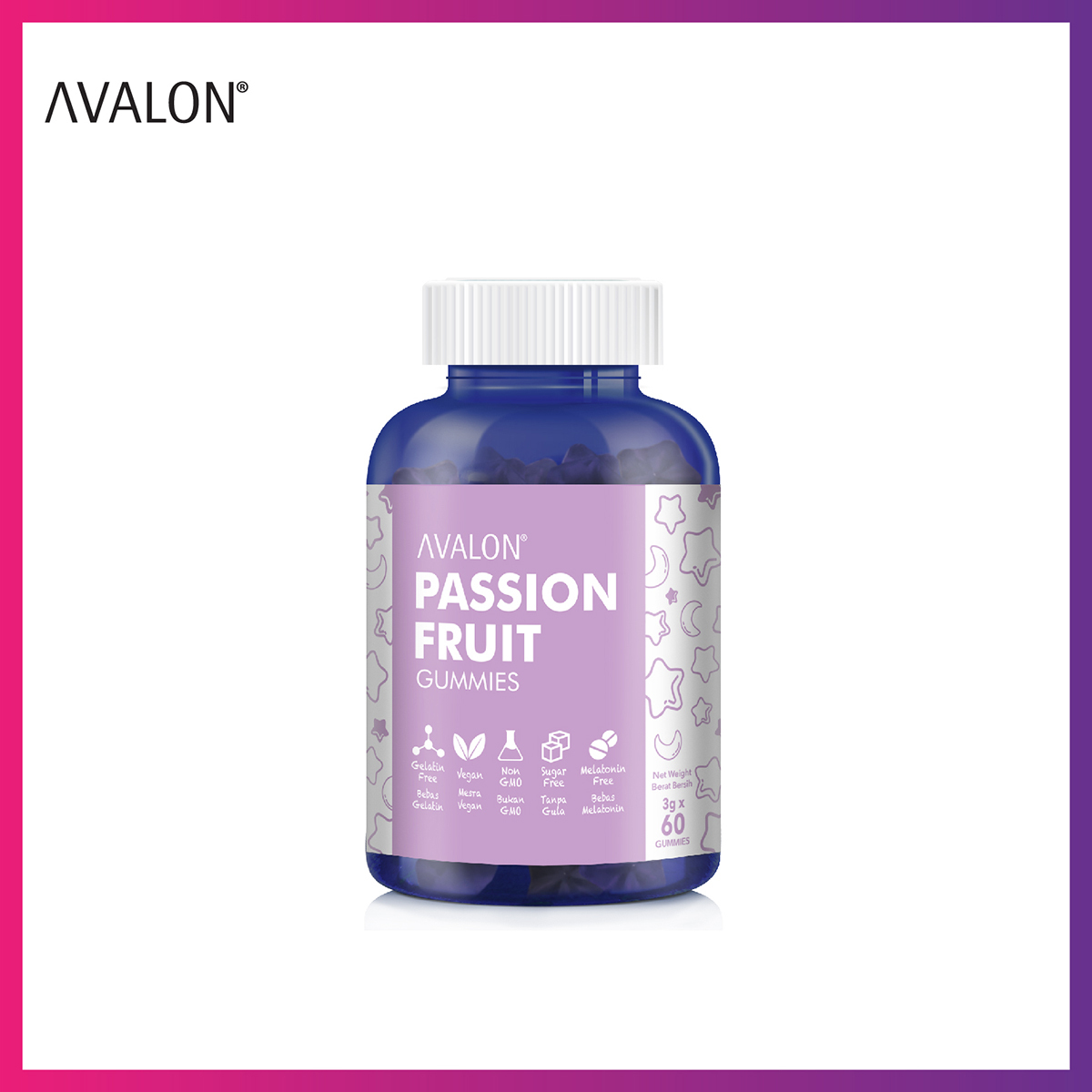 AVALON® Passion Fruit Gummies (60 gummies)