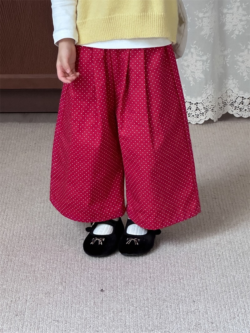 小波點寬褲