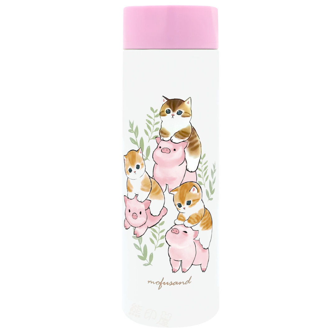 Mofusand小豬款迷你便攜保溫水壺保溫瓶150ml