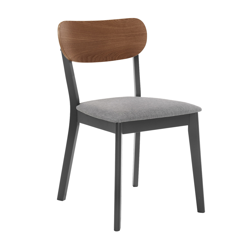 堤恩工業風餐椅/單椅-胡桃色