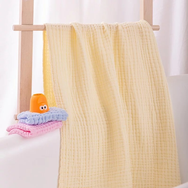 L'Ange 棉之境 6層純棉紗布浴巾/蓋毯 70x120cm (多色可選)