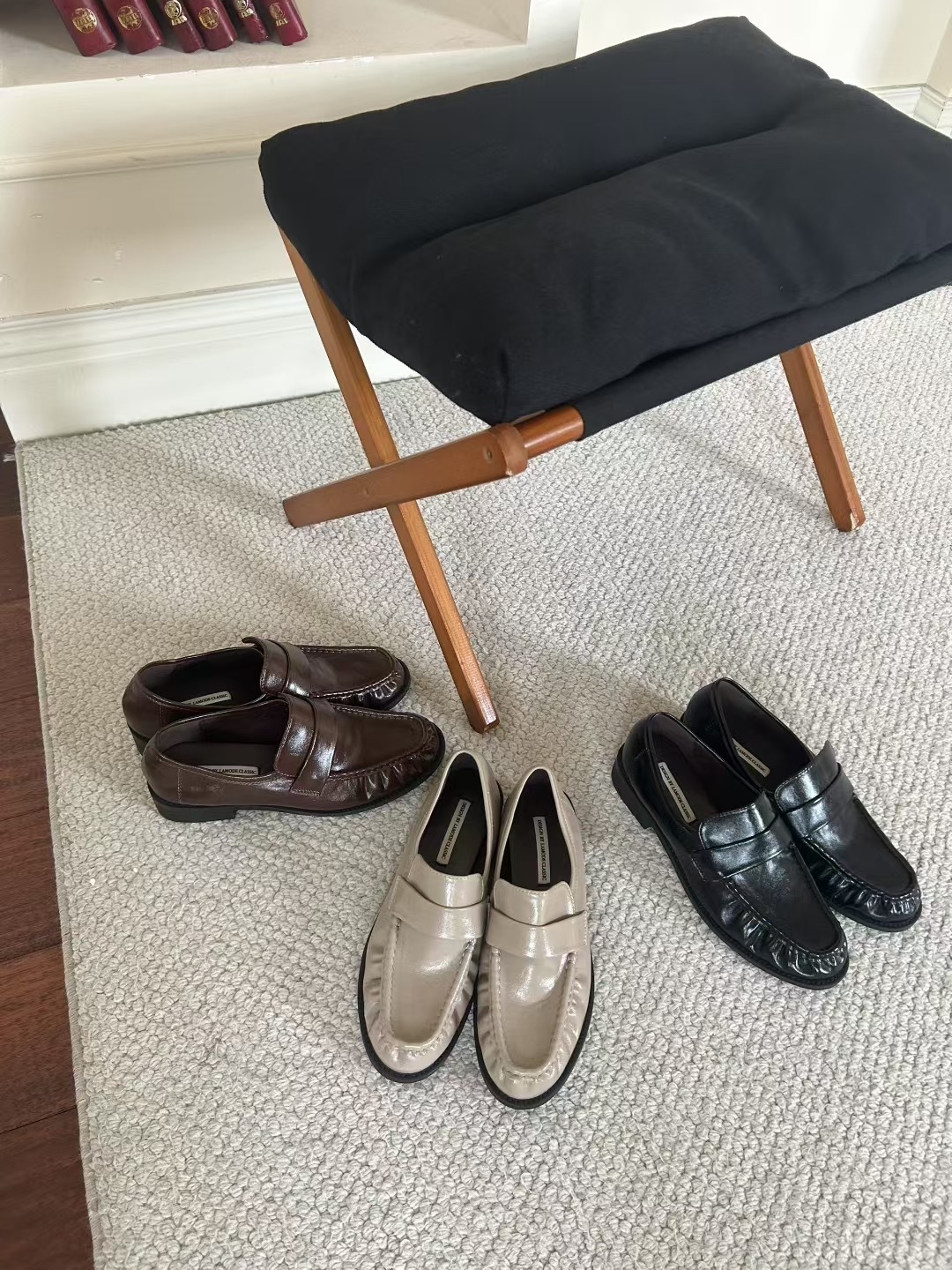 皺褶小皮鞋(棕36)