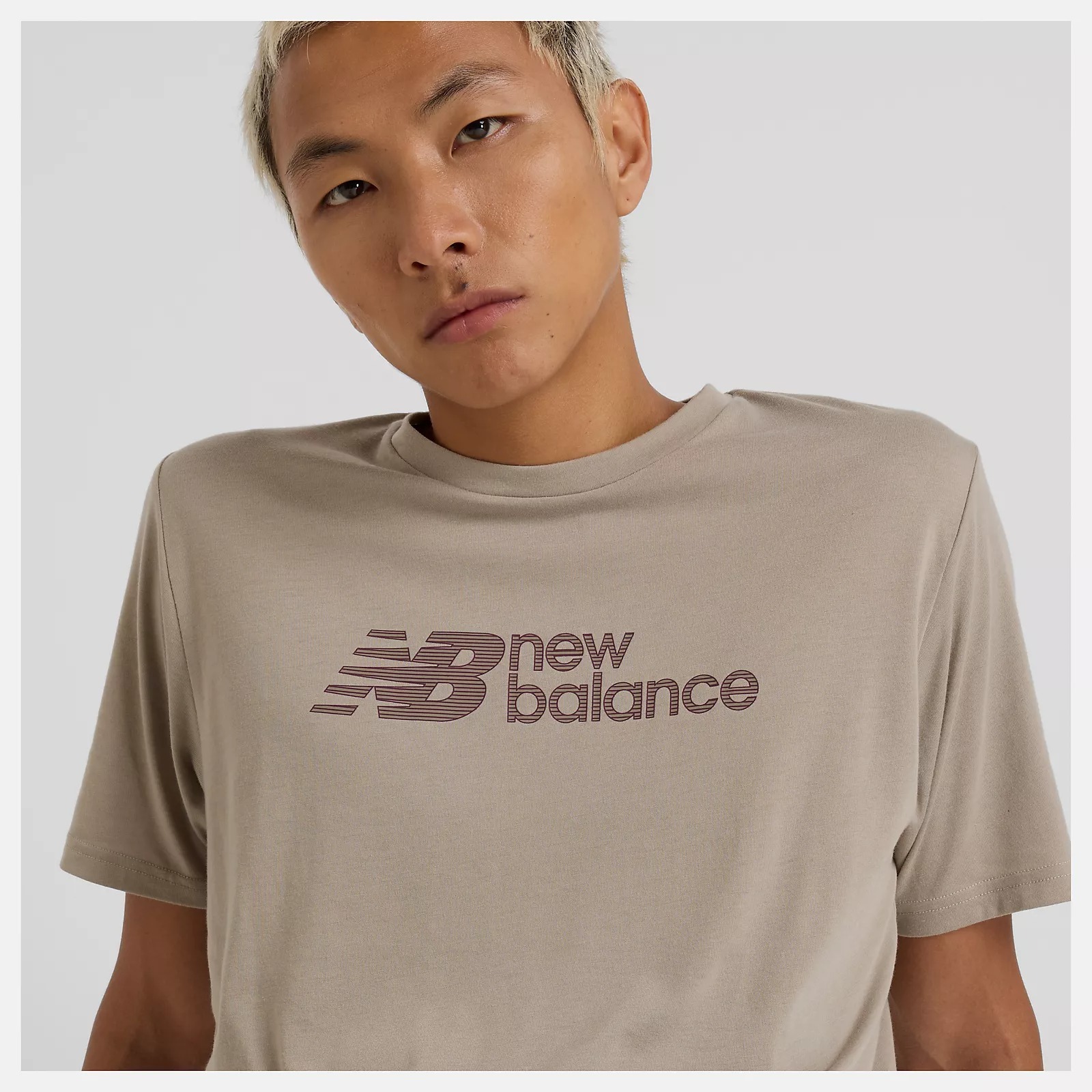NEW BALANCE 短T NB 棕色 LOGO 快排 短袖 男 MT51009ADS