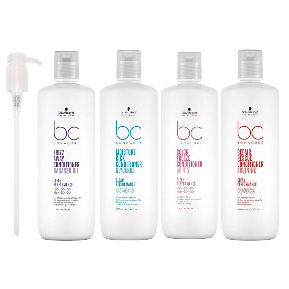 Schwarzkopf施華蔻 BC系列 晶燦鎖色pH4.5/水感保濕甘油/極緻修護精氨酸/完美柔光巴巴蘇油 髮霜 1000ml (多款任選)