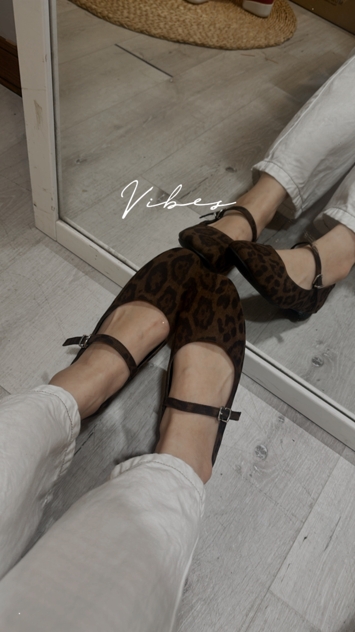 超美深豹紋瑪莉珍鞋