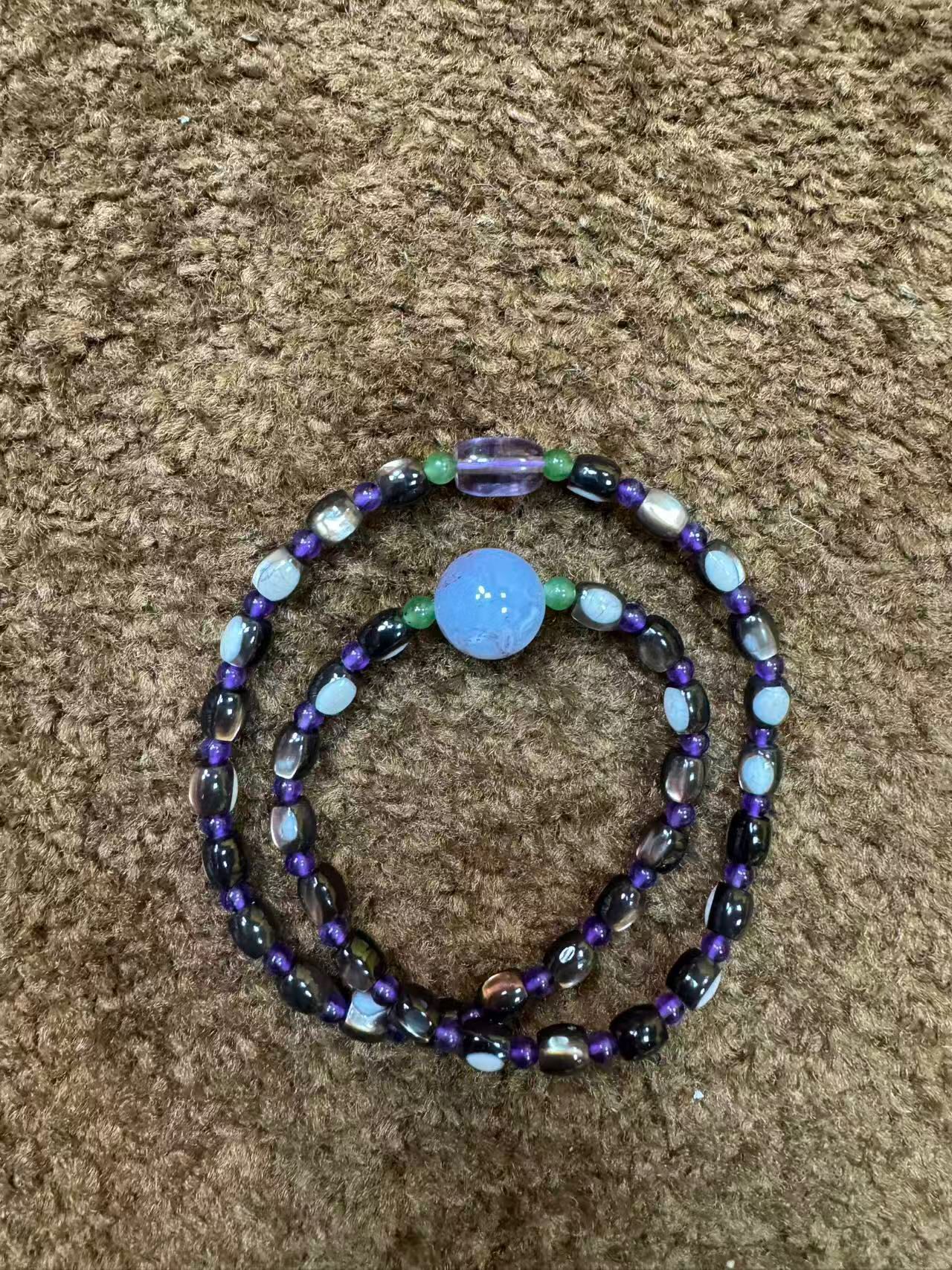 1 LZ479 AURORA SHELL NIGHT PEARL BRACELET