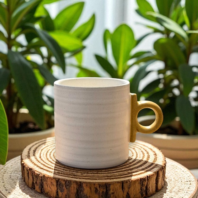 簡約粗陶馬克杯