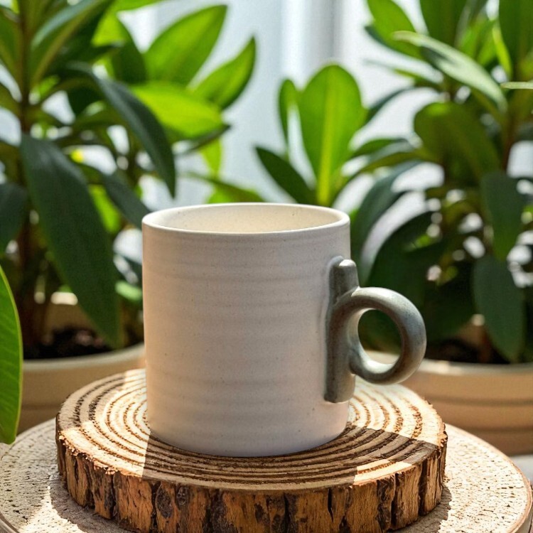簡約粗陶馬克杯