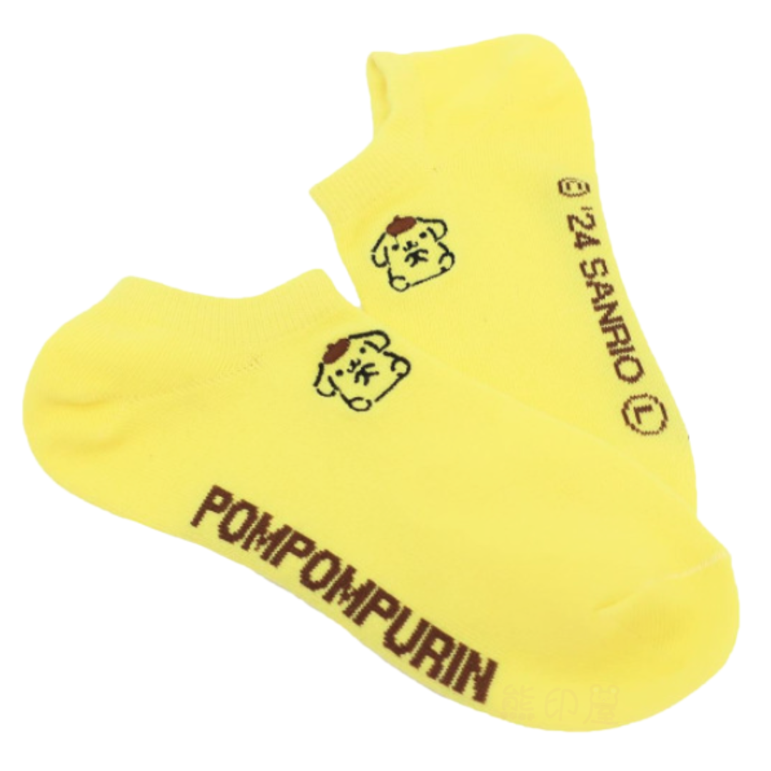 布丁狗刺繡運動襪 船襪 襪子(22-24cm) (平行進口)