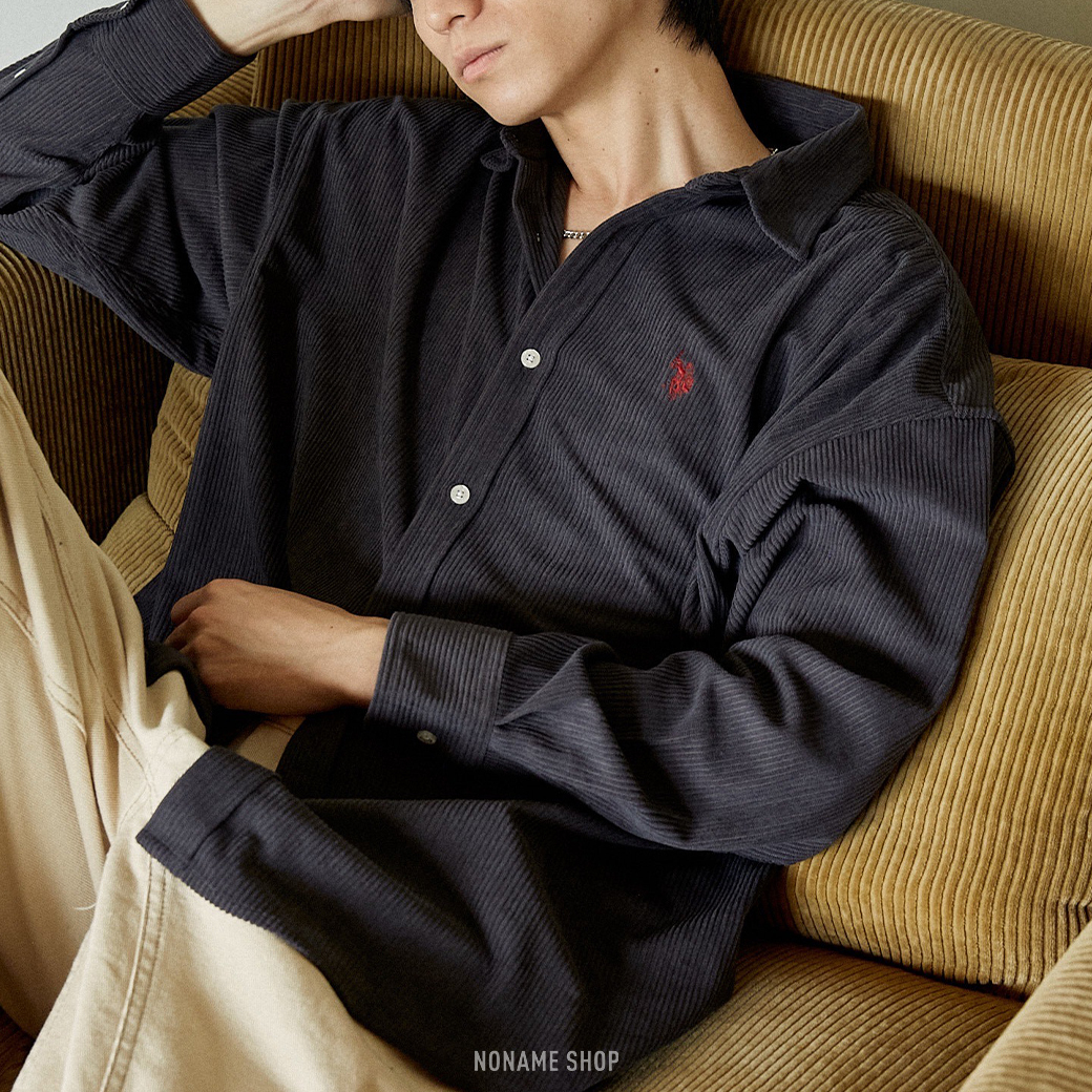 U.S. POLO ASSN 寬版 刺繡 燈心絨 秋冬 襯衫 五色 (男款)