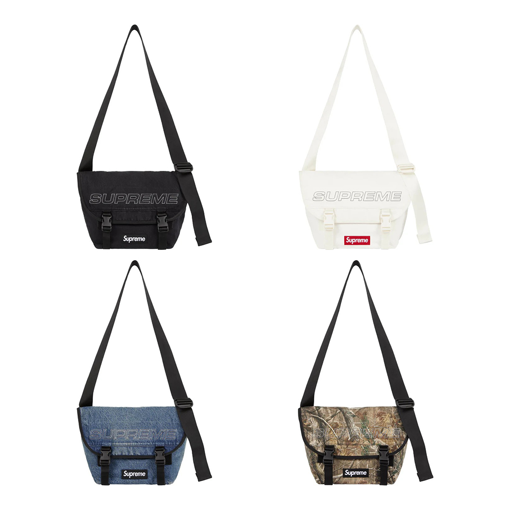 Supreme 25Fw MesBag 黑 / 白 / 牛仔藍 / 落葉 郵差包