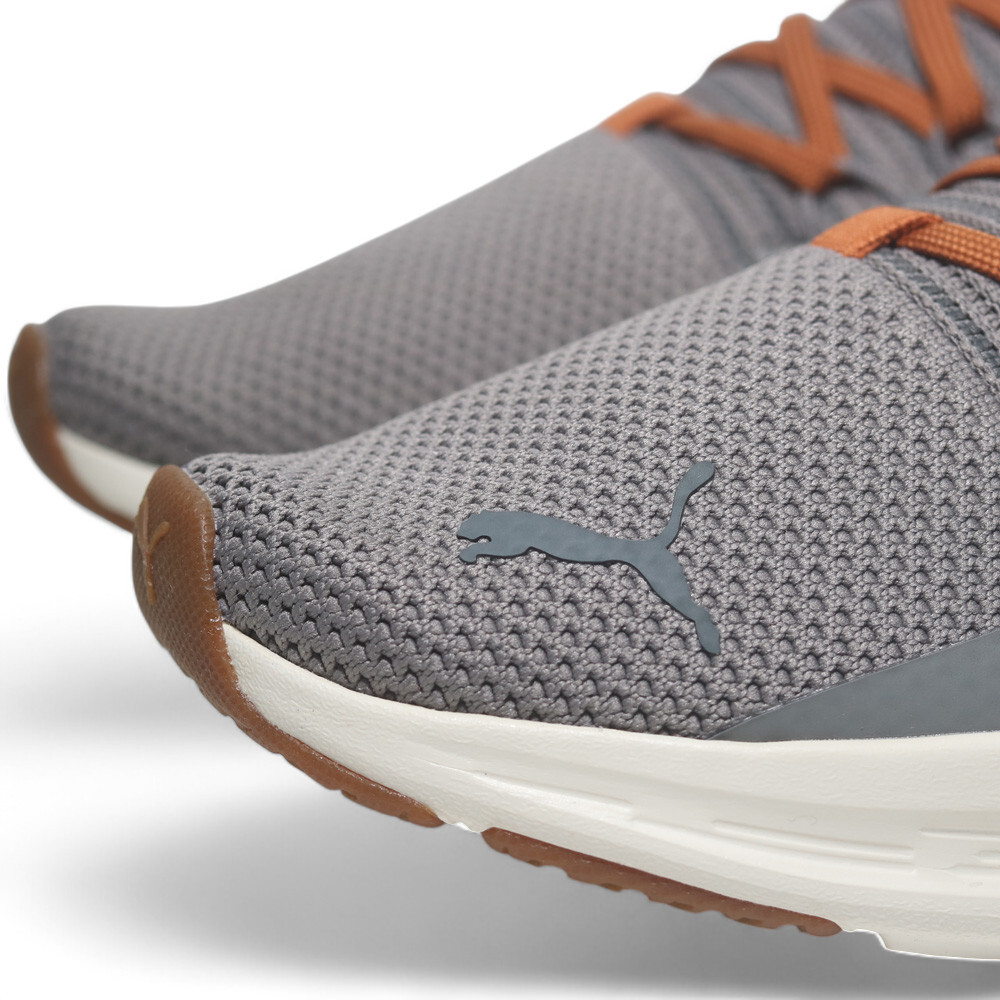 PUMA 慢跑鞋 SOFTRIDE SYMMETRY 灰棕色 襪套 運動鞋 男 31148203