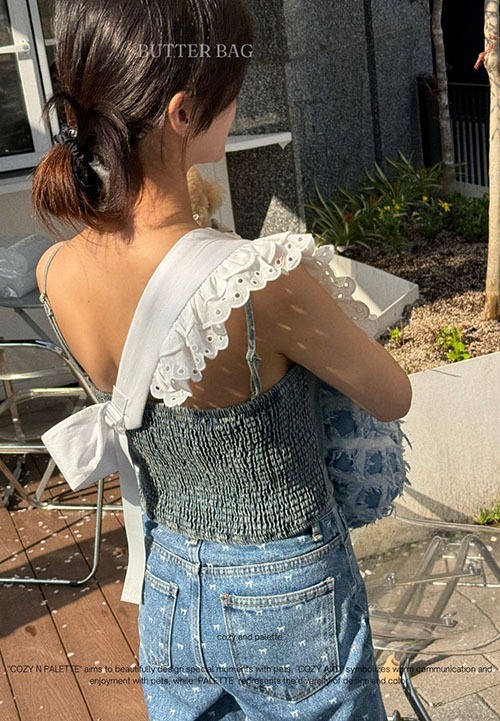 COZY-N 蕾絲肩背帶（搭配奶油提包)