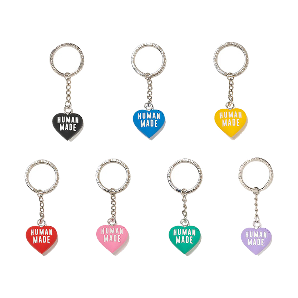 Human Made 愛心鑰匙圈 黑、紫、藍、粉、紅、黃、綠 HM29GD154