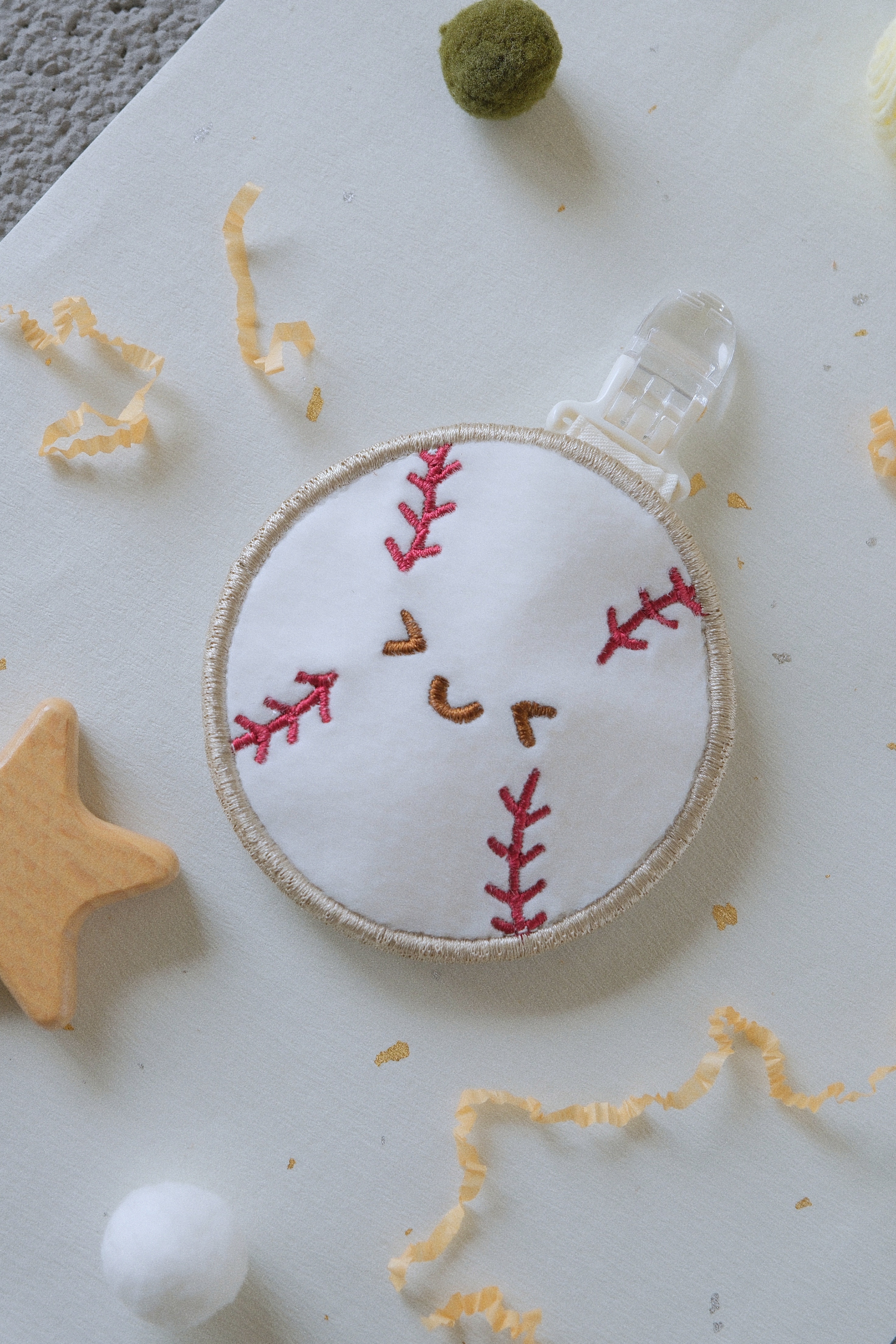 Hi Y.P store-刺繡平安符袋-獨家設計-棒球