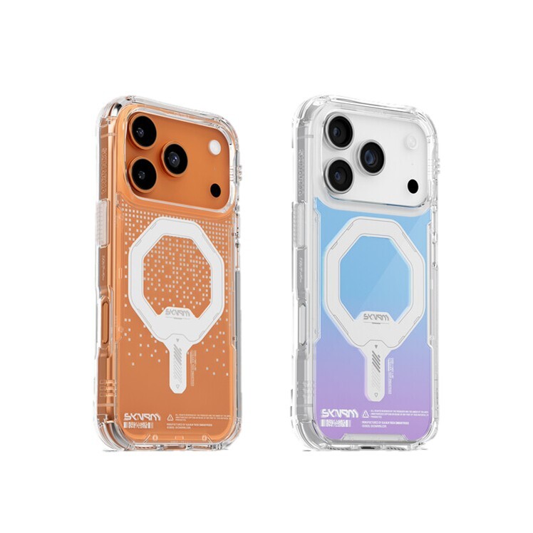 SKINARMA Myst iPhone 17 系列虹彩漸層磁吸防摔手機殼 (附掛繩環)