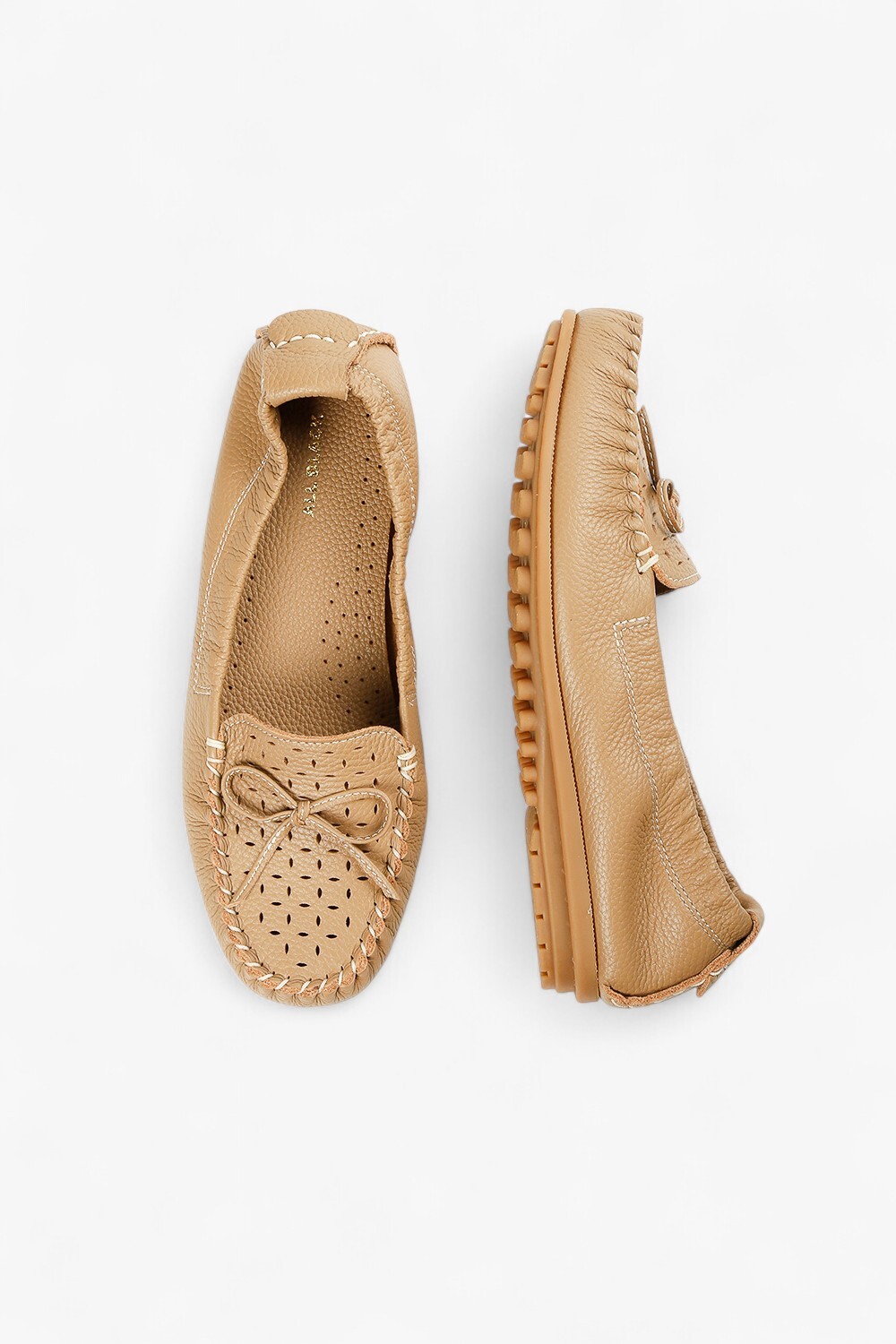 Michelle Bow 舒適牛皮樂福鞋