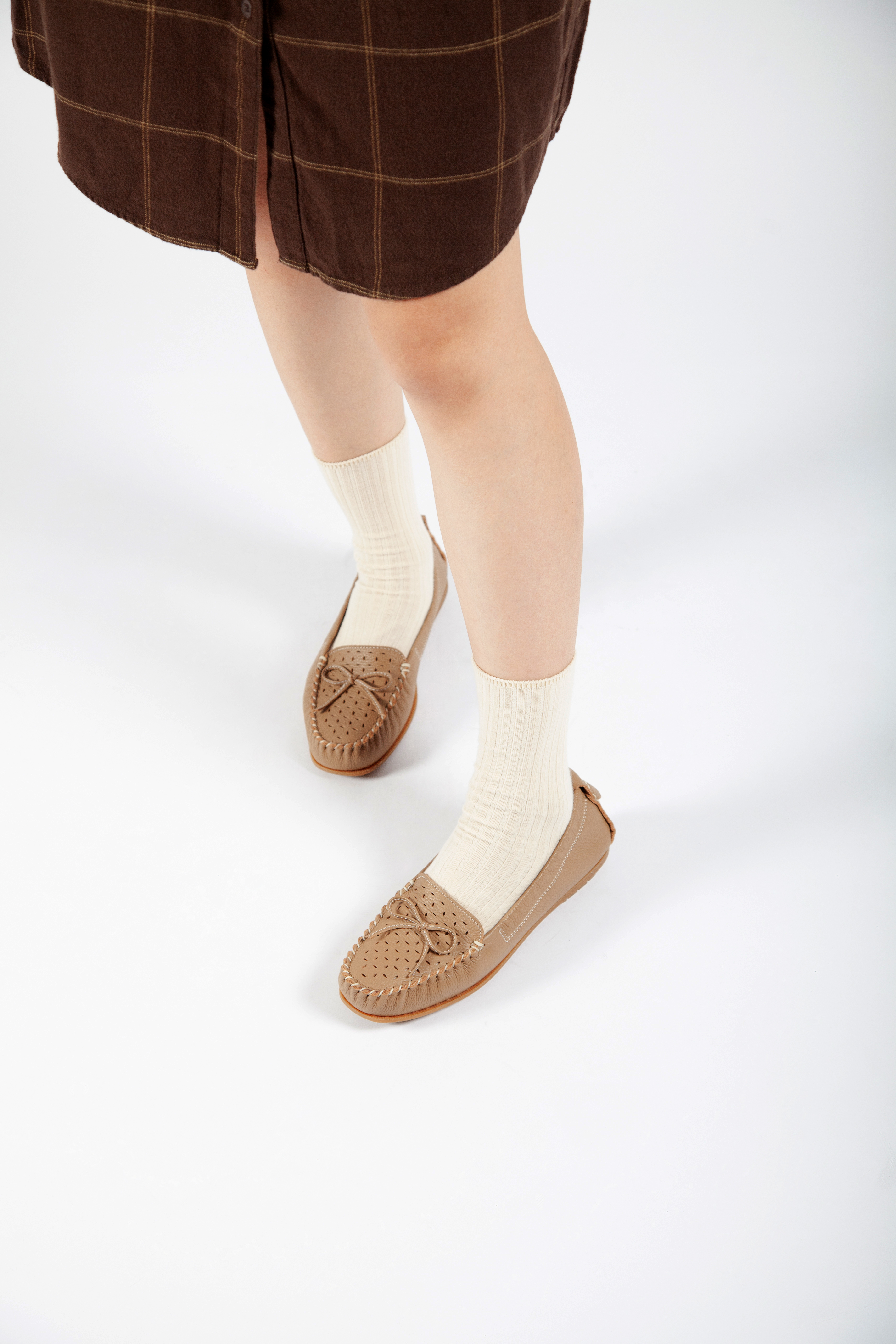 Michelle Bow 舒適牛皮樂福鞋