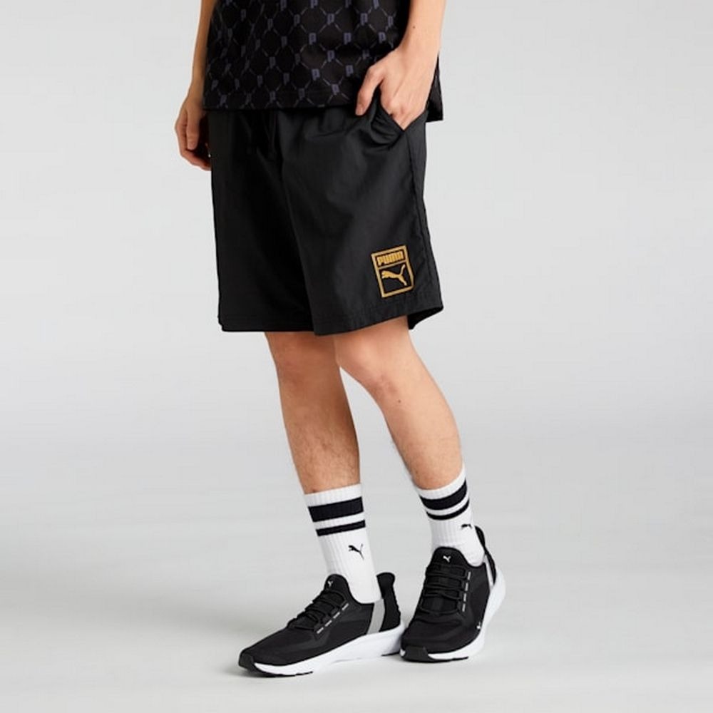 PUMA 短褲 基本系列 ESS METALLIC 黑 休閒 短風褲 男 68927301