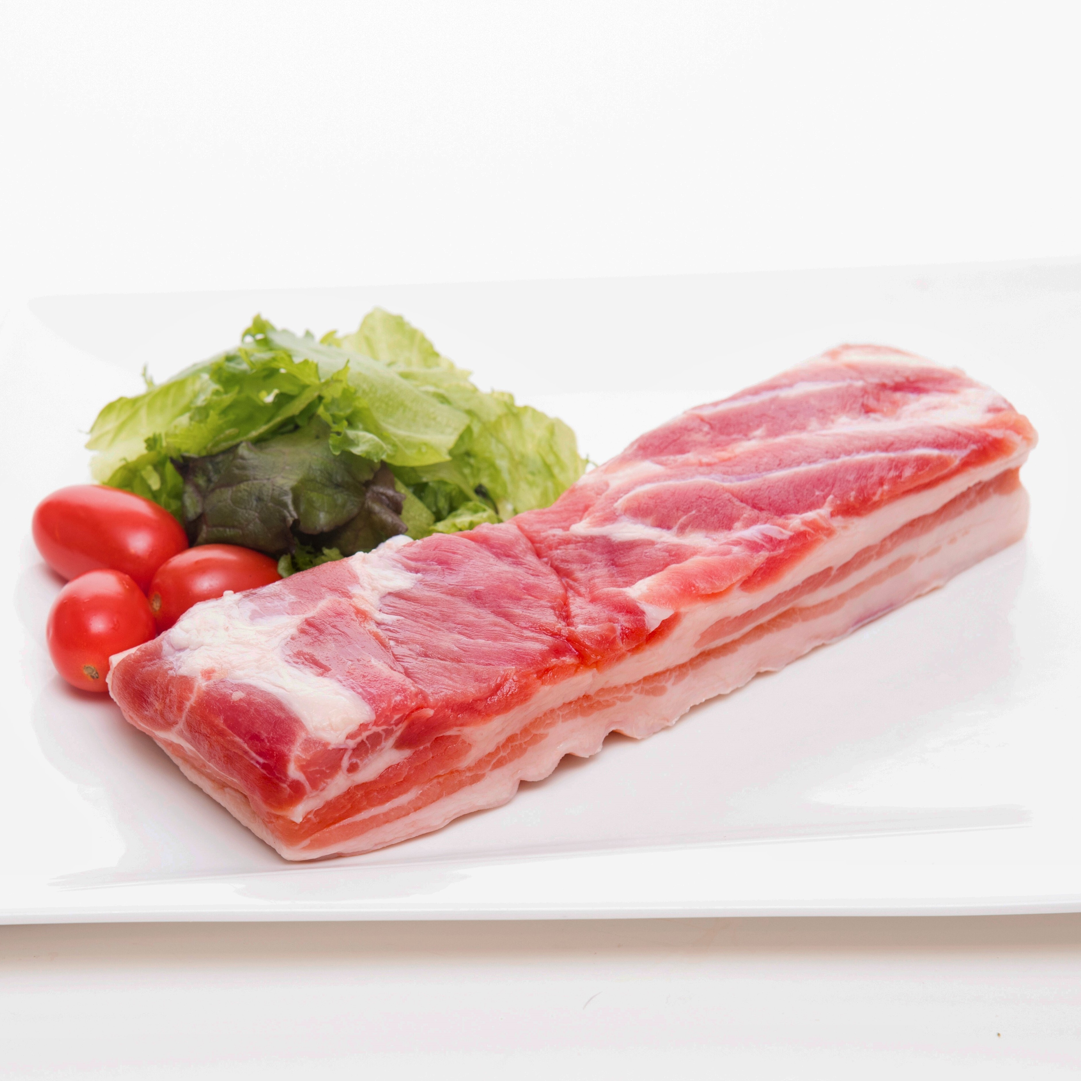 西班牙白豬天然帶皮挑骨豬腩肉(約150-200g)｜燒肉｜紅燒五花肉 (急凍-18°C) *新/舊包裝隨機出貨