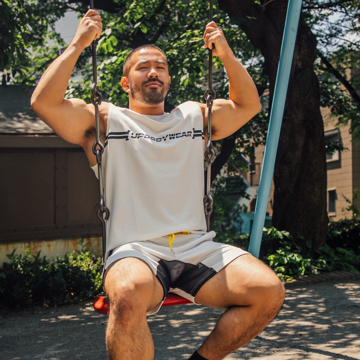 2025 全新系列 - New Logo 寬肩背心 米白