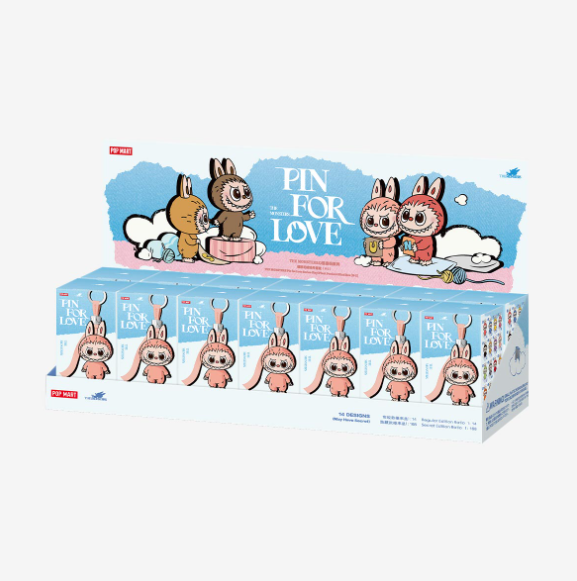 【新品】Labubu 4.0 Pin for Love 【K】正規品 Labubu 4.0 Pin for Love Series 心底密碼系列- 搪膠毛絨掛件盲
