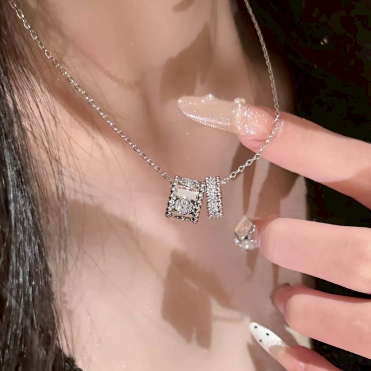 18k va”四葉草雙環萬花筒”高奢定製項鍊