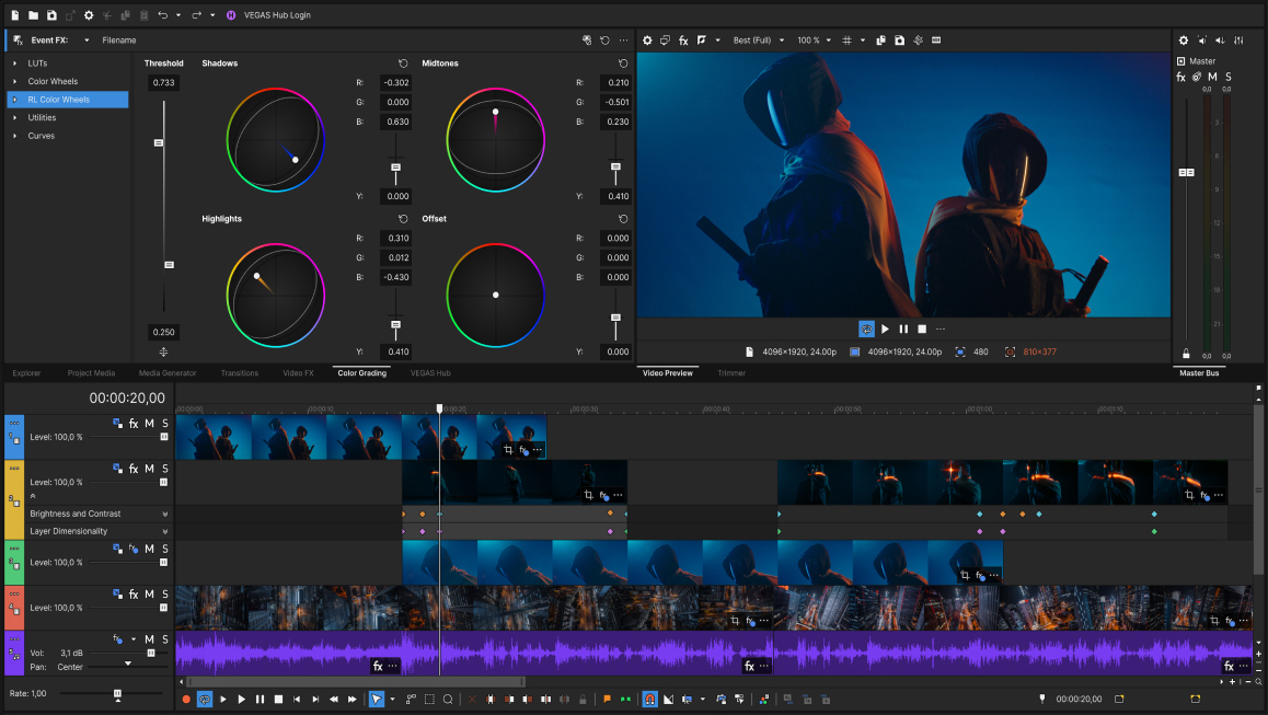 MAGIX VEGAS Pro 23 影片編輯軟體（序號下載版）