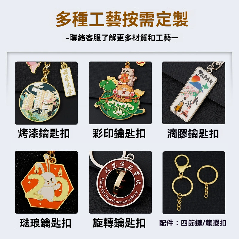 訂製客製化金屬鑰匙圈 直徑8cm BK8527