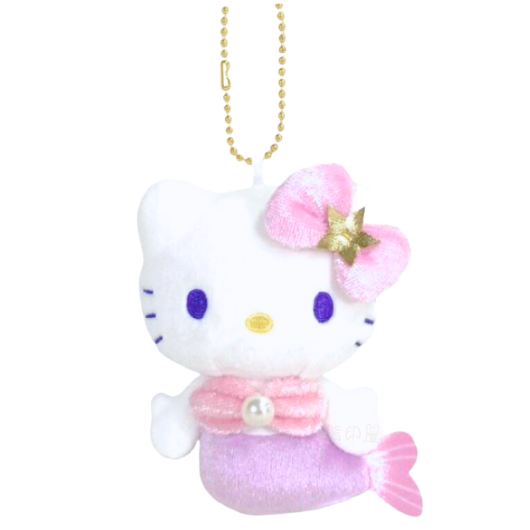 Hello Kitty美人魚系列毛公仔掛飾吊飾(紫)