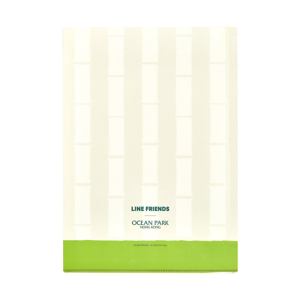 LINE FRIENDS x Panda Friends A4 Folder - Green