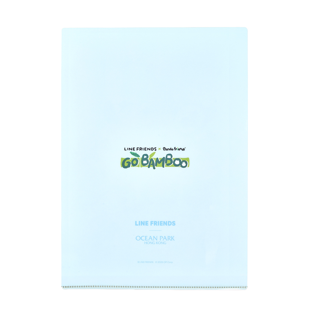 LINE FRIENDS x Panda Friends A4 Folder - Blue