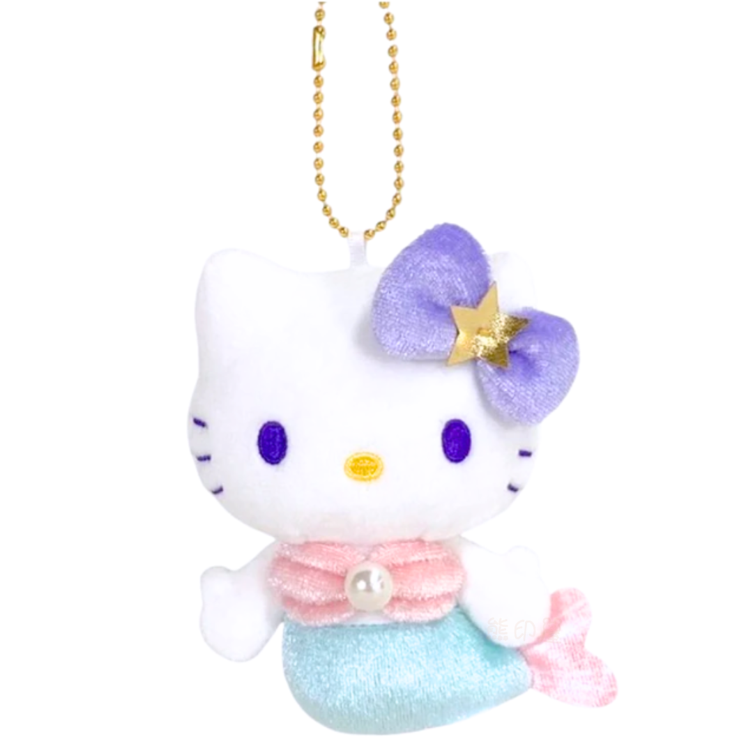 Hello Kitty美人魚系列毛公仔掛飾吊飾