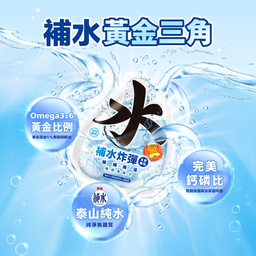 肉球世界｜補水炸彈主食餐包 45g