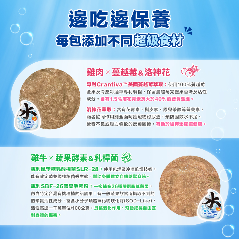 肉球世界｜補水炸彈主食餐包 45g