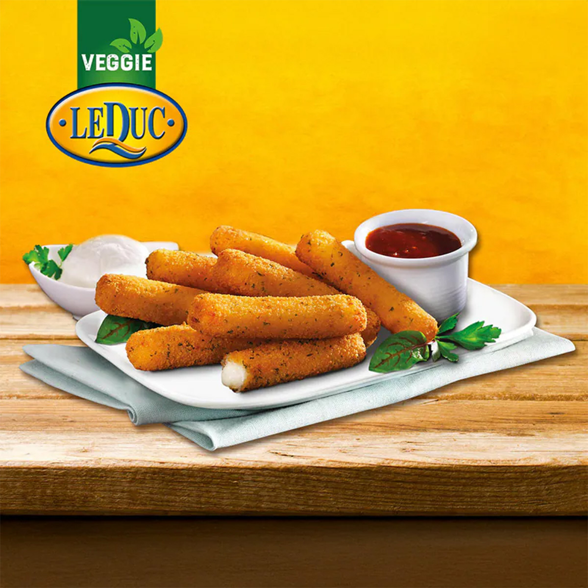 LeDuc 荷蘭馬蘇里拉芝士條(約220-250g)│香脆拉絲│加熱即食│氣炸│焗爐 (急凍-18°C)