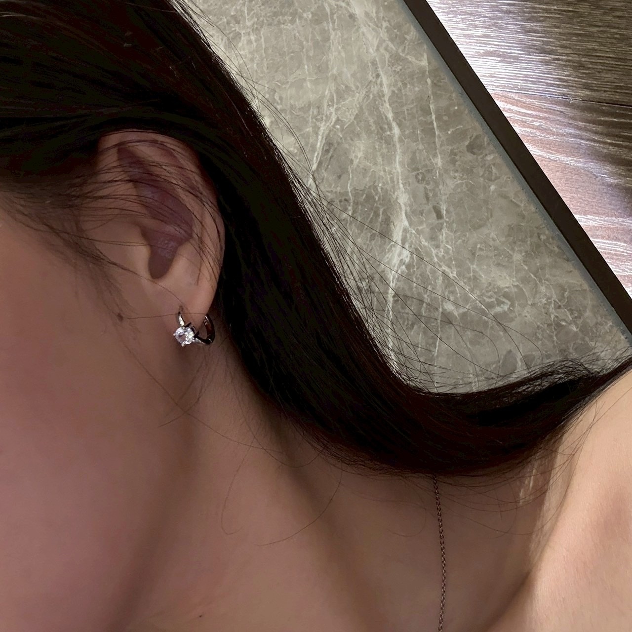 Gy”luma白金鑽單顆高緻耳釦釘