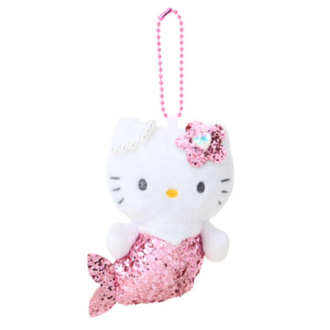Hello Kitty夢幻閃閃款美人魚掛飾吊飾(粉)