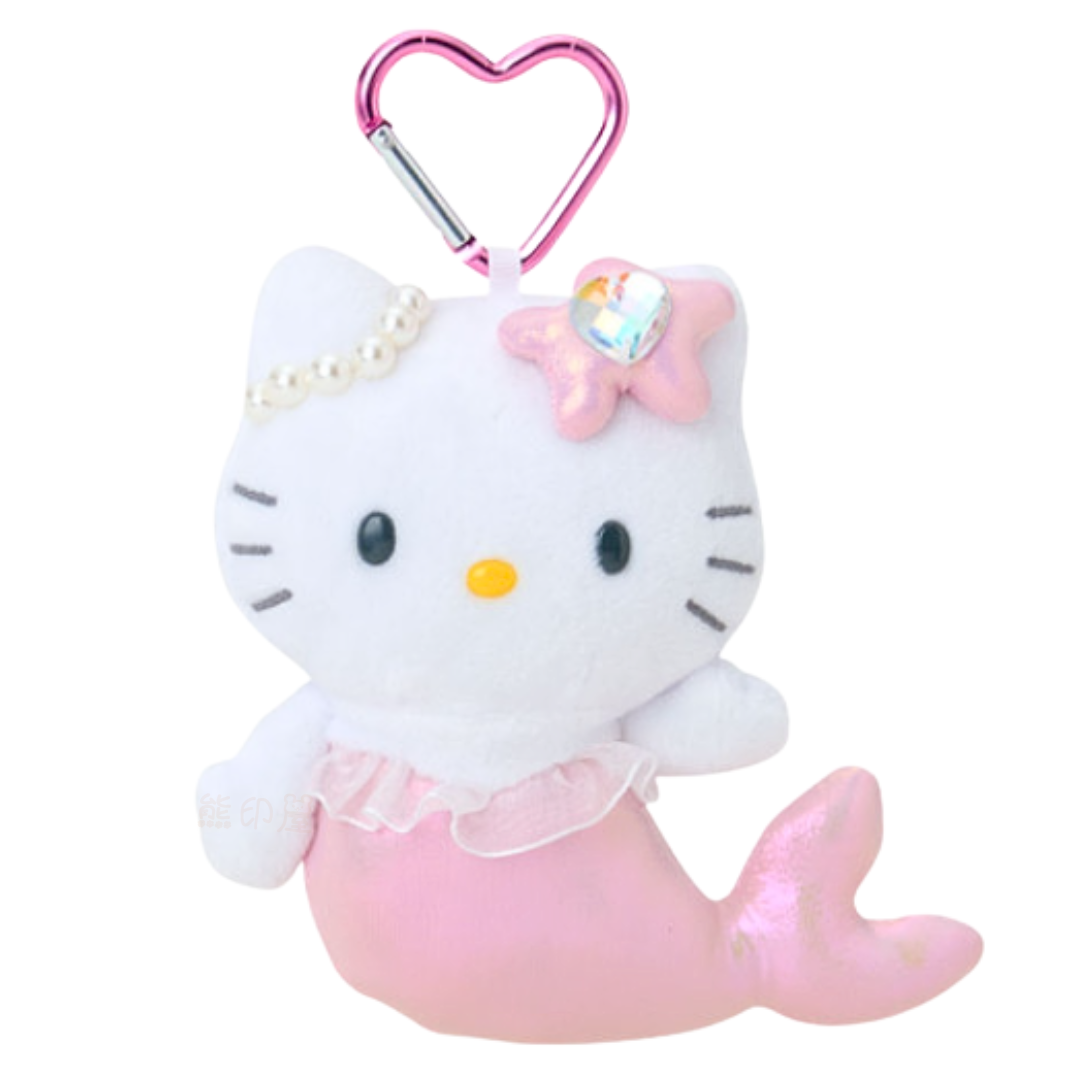 Hello Kitty夢幻美人魚心形鑰匙扣(粉)