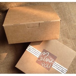 【台灣現貨速發】牛皮色四方盒｜餅乾西點盒 乾花盒 飛機盒 牛皮紙盒