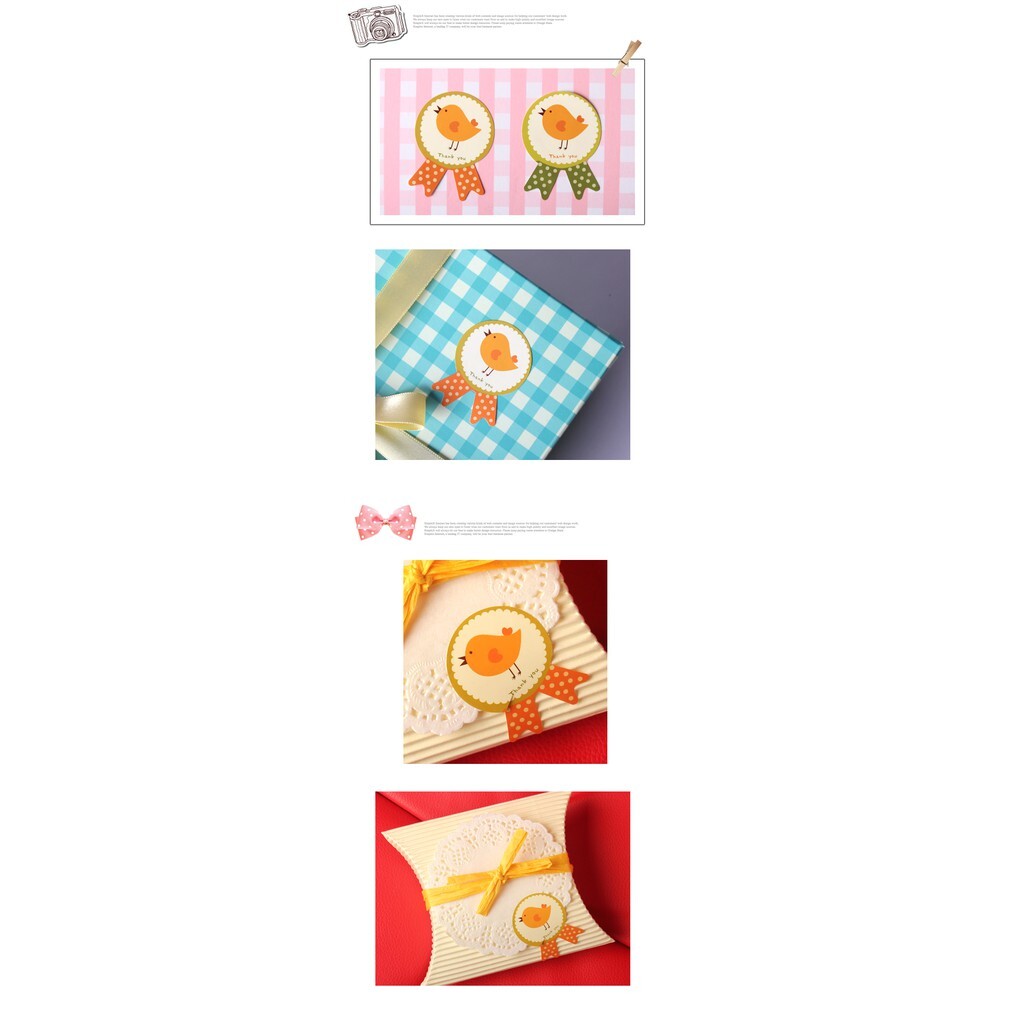 【台灣現貨速發】烘培包裝小物__小雞勳章貼紙｜一張八枚 一枚1元