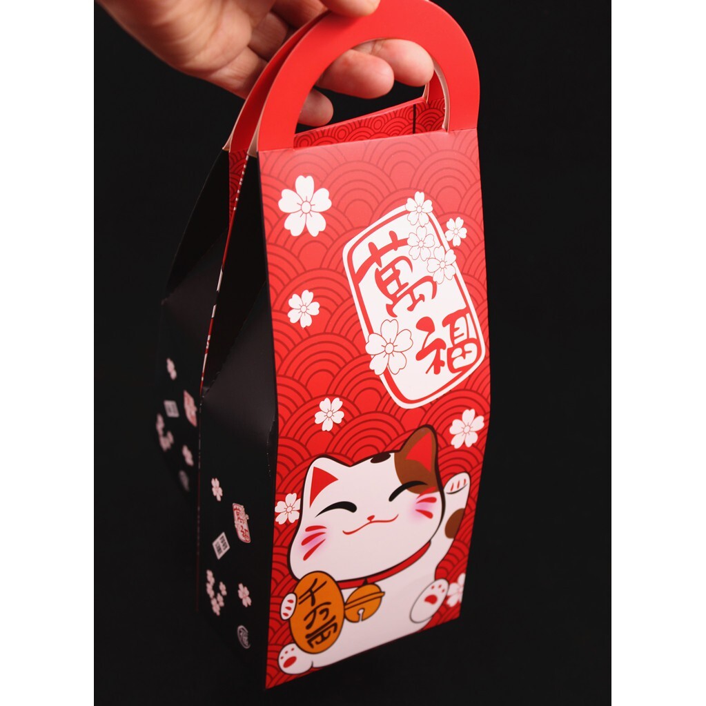 【台灣現貨速發】招財貓禮盒 招財貓｜烘培餅乾糖果盒 新年 過年 開運 送禮 ⚠️兩款式隨機出貨