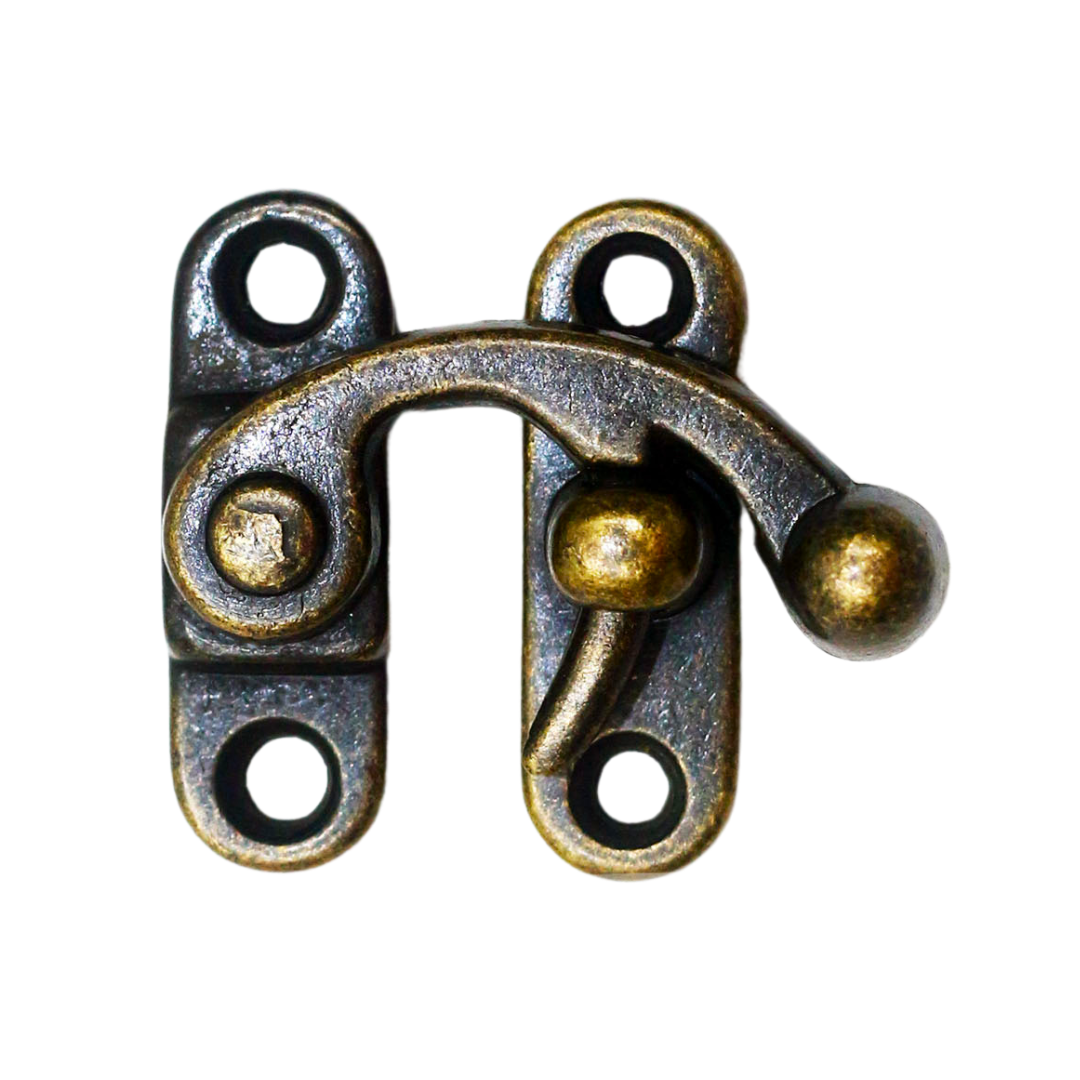 【五金小姐】台灣製 復古牛角鉤扣 木盒扣