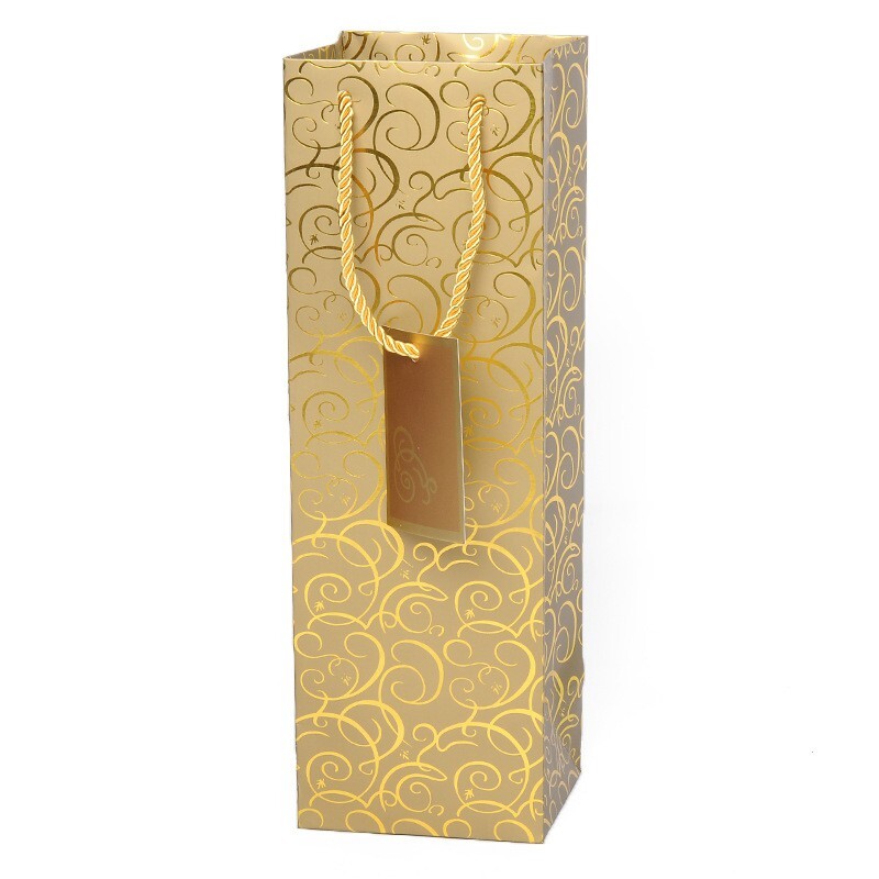 【台灣現貨速發】--230G白卡加厚紙袋 (單支酒瓶紙袋)