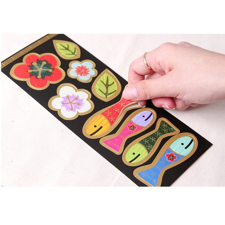 【台灣現貨速發】新年祝福花開富貴年年有餘包裝吊牌 插牌 標籤 DIY装饰卡片10元