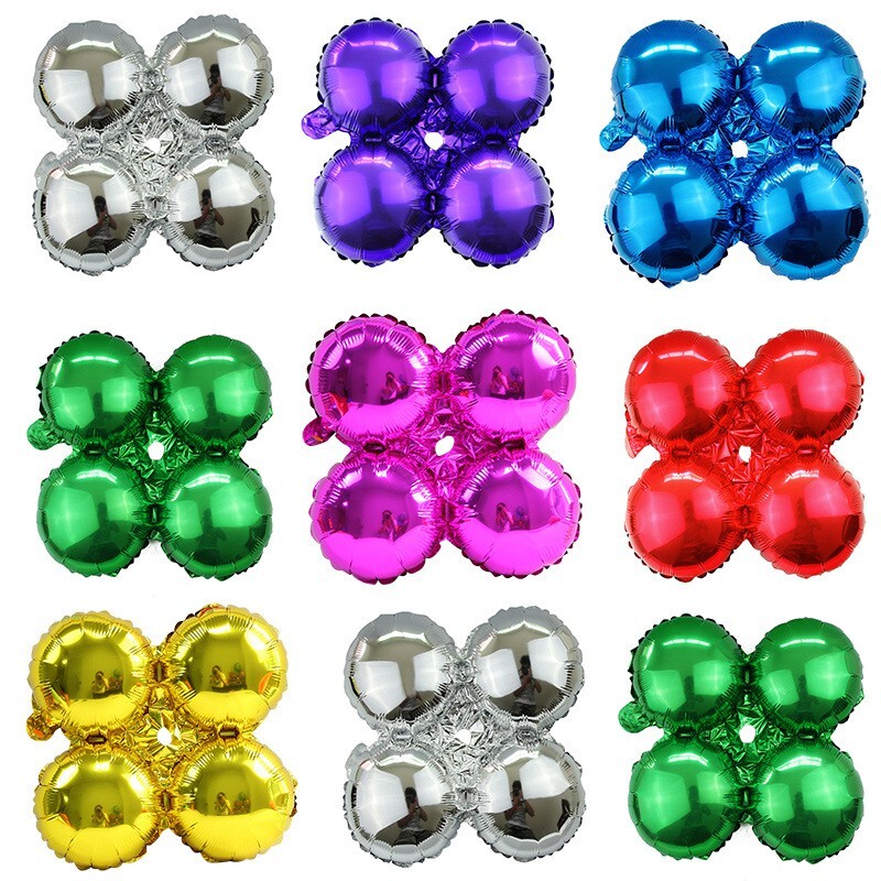 【台灣現貨速發】8元【品名】鋁箔氣球拱門----新款四輪氣球(圓形)