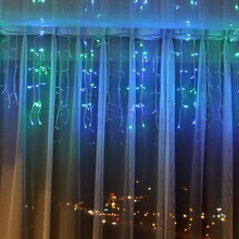 【台灣現貨速發】長短型 冰條燈(窗簾燈) LED燈5米 聖誕燈