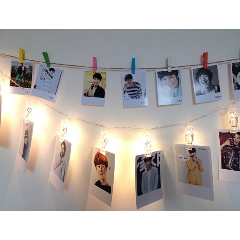 【台灣現貨速發】夾子燈串 求婚 生日--10個灯，夾照片''50元