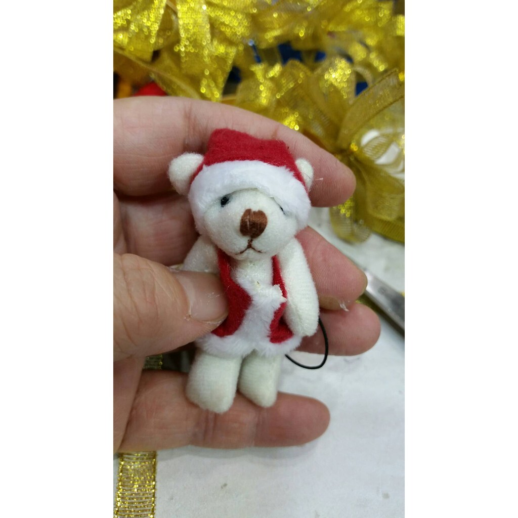 【台灣現貨速發】台灣現貨(材料王批發)6公分聖誕小熊