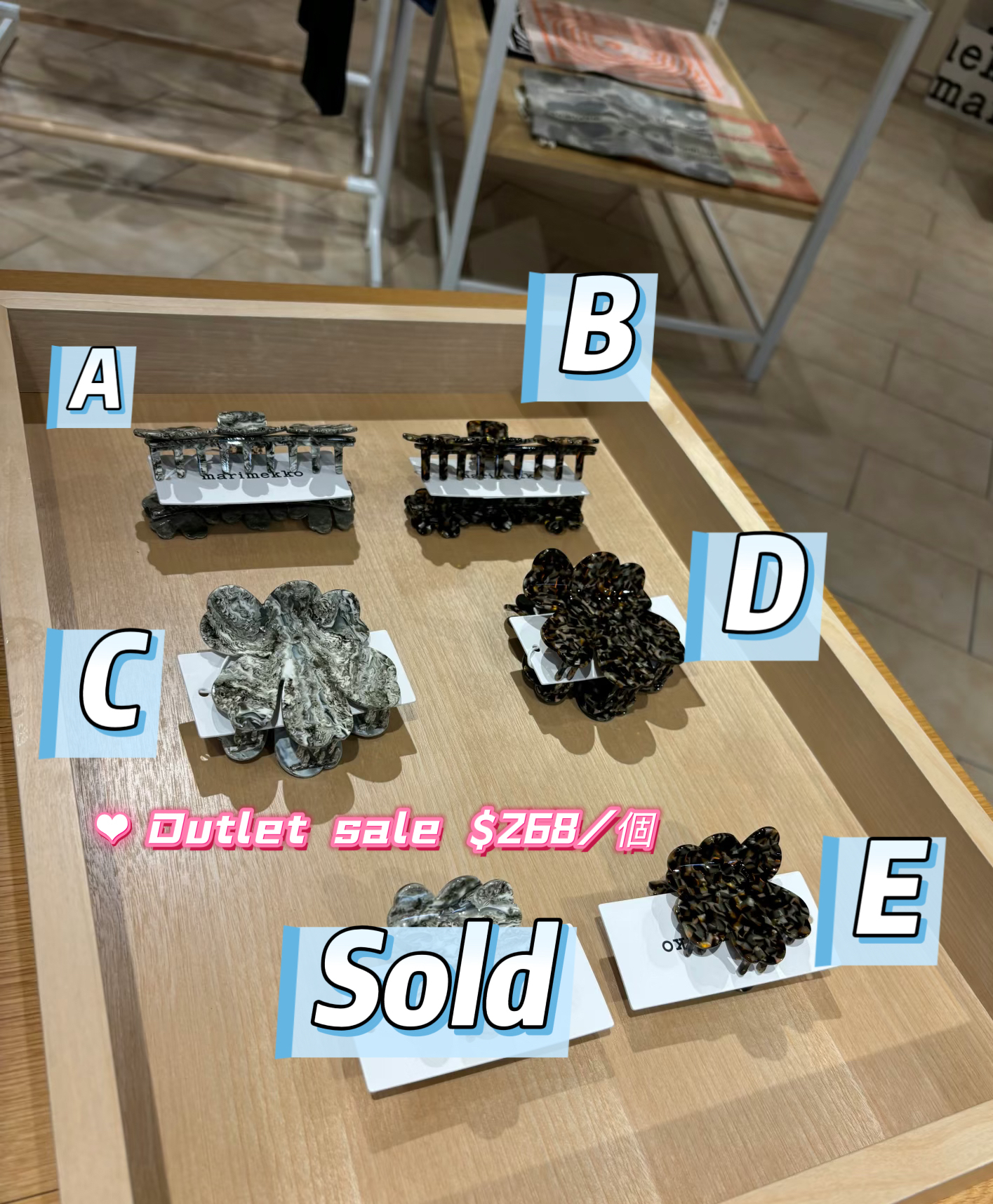 9月優惠 Marimekko 髮夾